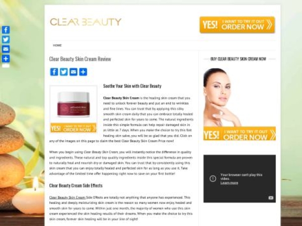 clearbeautyskincream.com